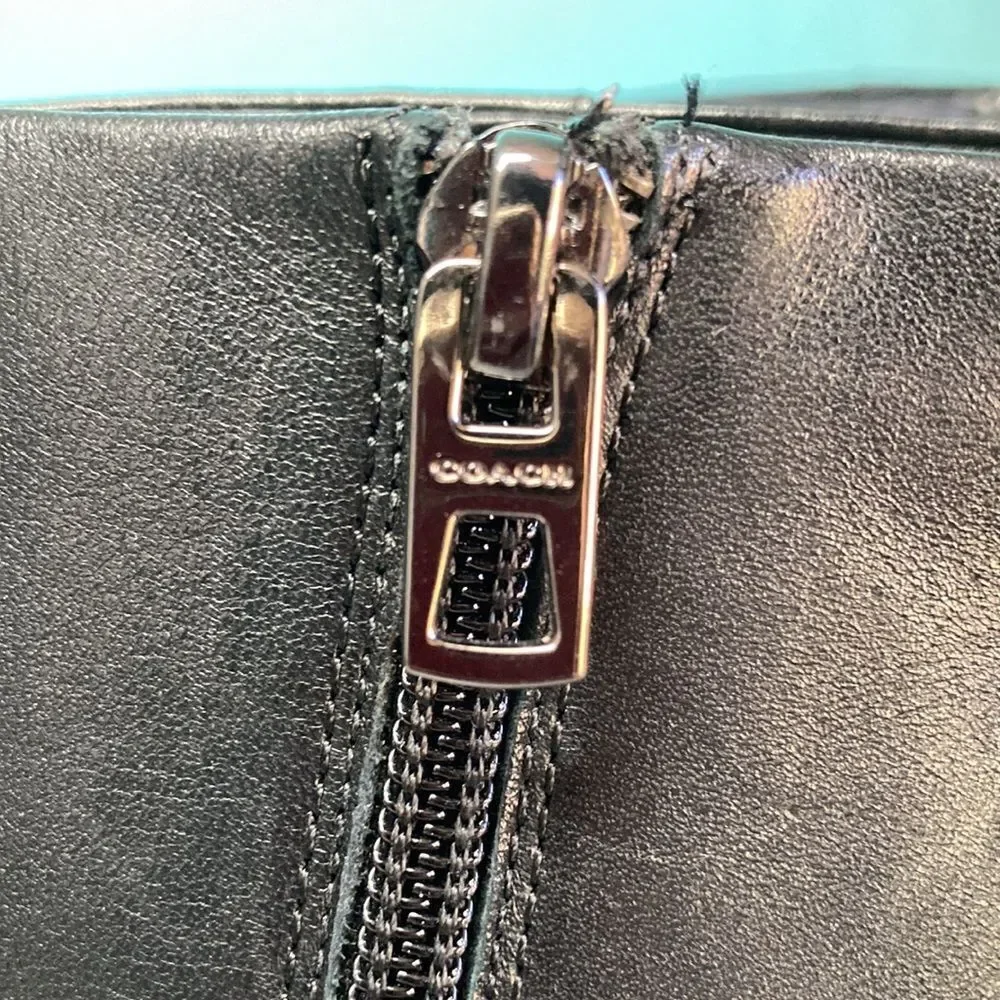 Coach Hickory Black Leather  Boot 10B   40 EU  Womens 10 Narrow Width 3